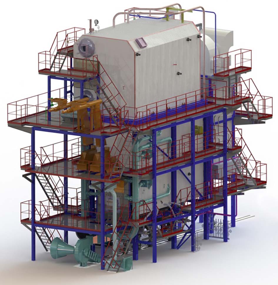 Паровий котел Е-12-1,4-225Д, Е-12-1,8-250Д